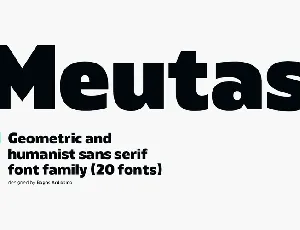 Meutas Family font