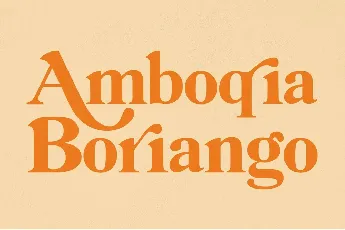 Amboqia Boriango font