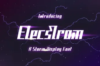 Elecstrom font