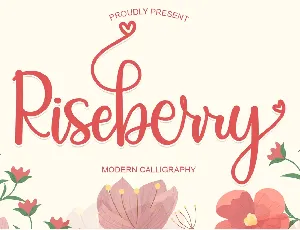 Riseberry font