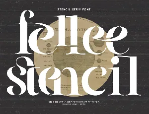 Fellee Stencil Demo font