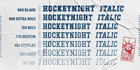 Hockeynight font