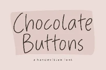 Chocolate Buttons font