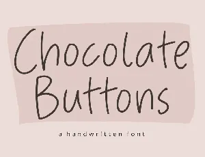 Chocolate Buttons font