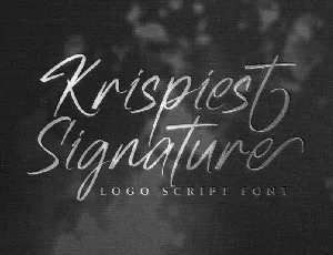 Krispiest Signature font