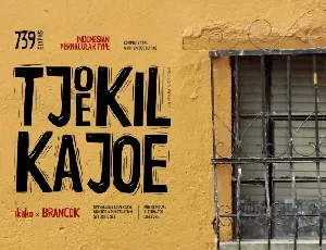 Tjoekil Kajoe font