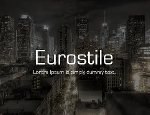 Eurostile Family font