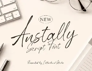 Anstally font