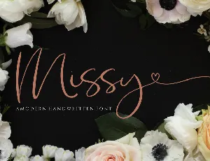 Missy Script font