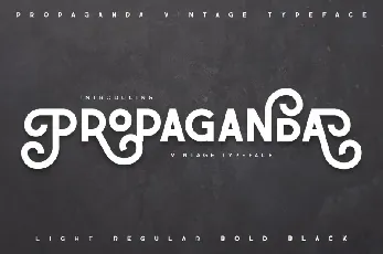 Propaganda – Vintage Typeface font