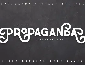 Propaganda – Vintage Typeface font