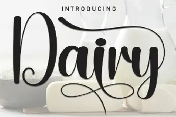 Dairy Script font