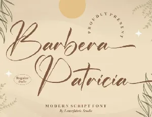 Barbera Patricia font