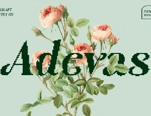 Adevas Pixel font