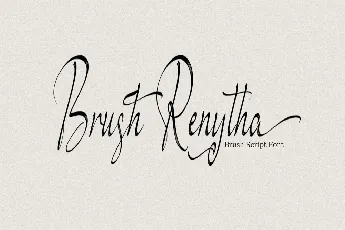 Brush Renytha font