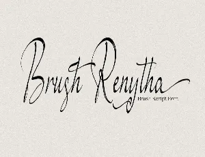 Brush Renytha font