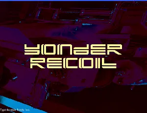 Yonder Recoil font