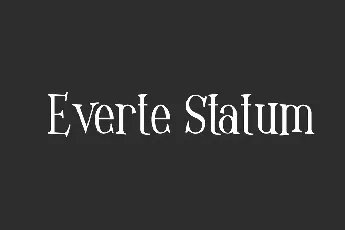 Everte Statum Demo font