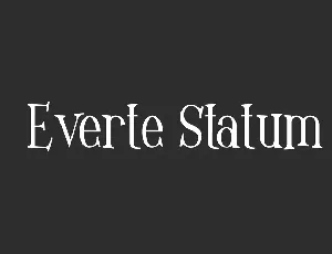 Everte Statum Demo font