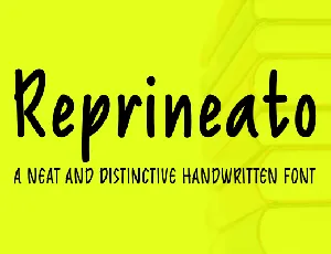 Reprineato font