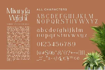 Miranda Wright font