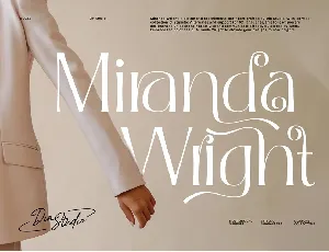 Miranda Wright font