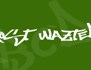 Most Wazted font