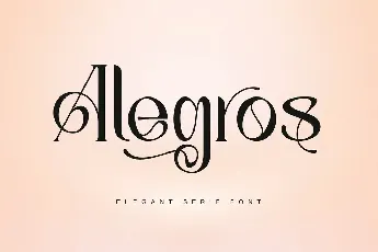 Alegros font