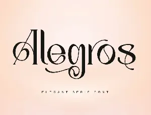 Alegros font