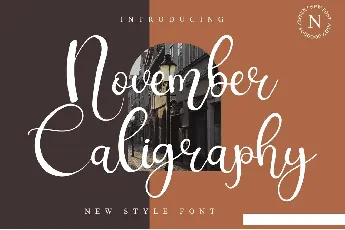 November Caligraphy font