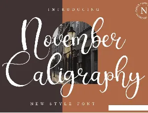 November Caligraphy font