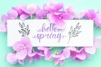 Spring Heart Calligraphy font