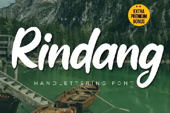 Rindang Script font