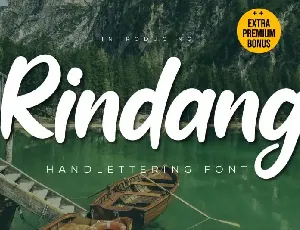 Rindang Script font