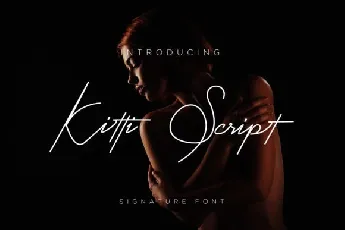 Kitti Signature font