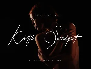 Kitti Signature font