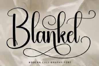 Blanket Script font