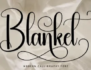 Blanket Script font