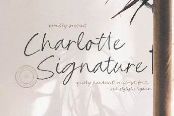 Charlotte Signature Typeface font