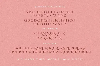 Madre Rose font