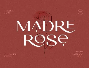 Madre Rose font