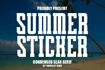 Summer Sticker font