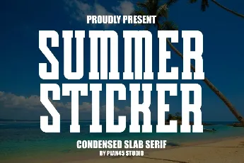 Summer Sticker font