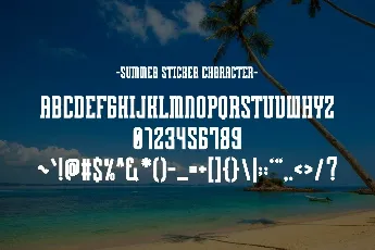 Summer Sticker font