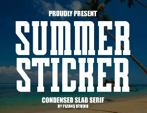 Summer Sticker font