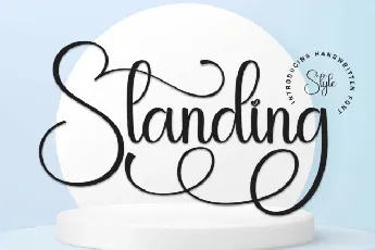 Standing Calligraphy font