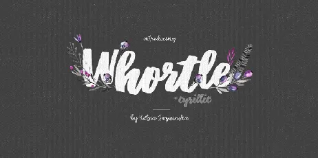 Whortle Free font