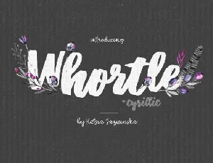 Whortle Free font