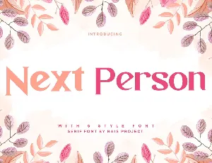 Next Person Demo font