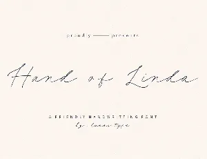 Hand of Linda font